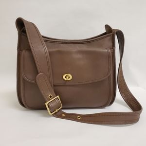 Vintage Leather Brown Coach Taft bag crossbody bag